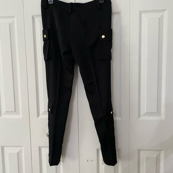 NWT VATANIKA Crepe Blend Cropped Skinny Cargo Pants 4 - Picture 3 of 13